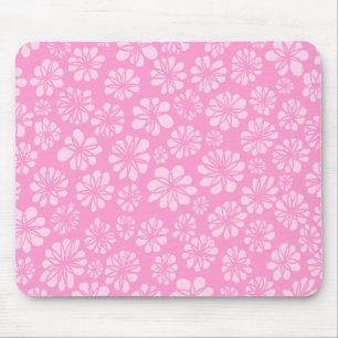 Mousepad Floral cor-de-rosa
