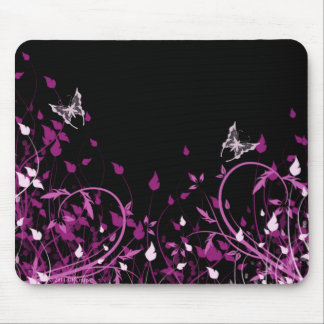Mousepad Floral cor-de-rosa
