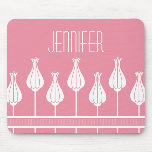 Mousepad Floral de Arte Rosa Deco (Frente)