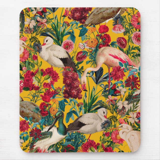 MOUSEPAD FLORAL E AVES XVIII (Frente)