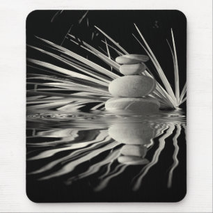 Mousepad Floral e seixos