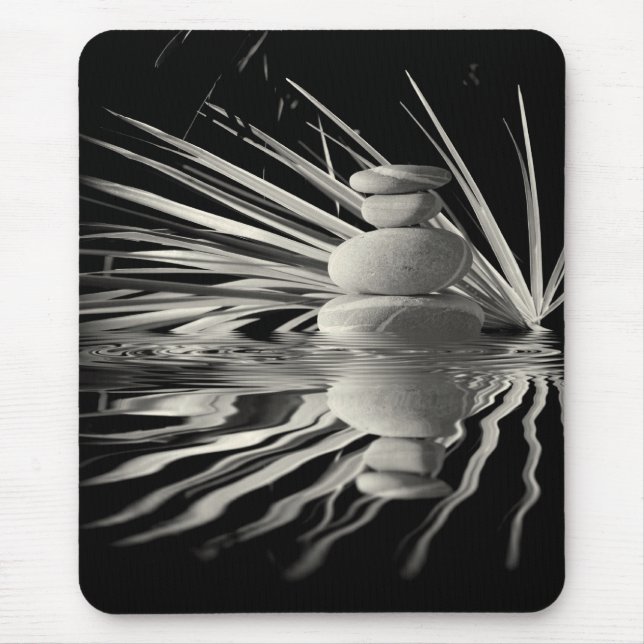 Mousepad Floral e seixos (Frente)