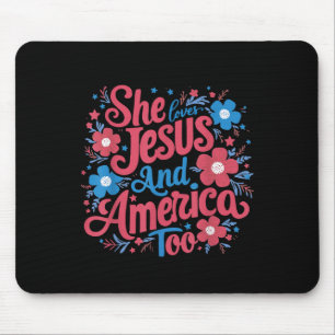 Mousepad Floral Ela Ama Jesus E América 4 De Julho