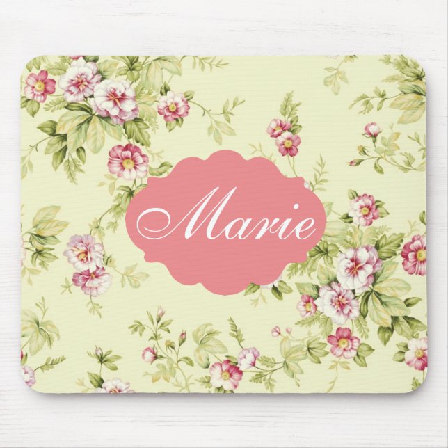 Mousepad floral elegante (Frente)