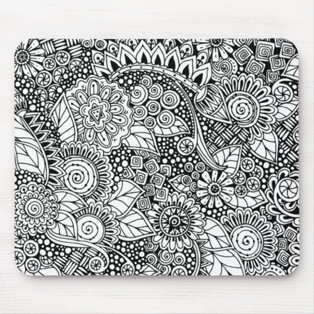 Mousepad Floral étnico inspirado (Frente)