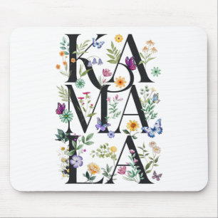 Mousepad Floral Kamala Botanical Kamala Harris 2024 Madam P
