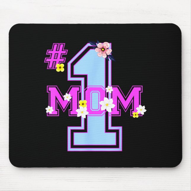 Mousepad Floral mãe dia das mães fofa mamãe flor  (Frente)
