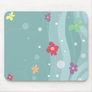 Mousepad floral na moda
