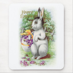 Mousepad Floral Páscoa Bunny