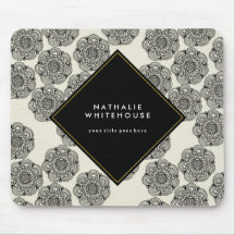 Mousepad floral personalizado