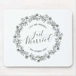 Mousepad Floral Personalizado Casamento