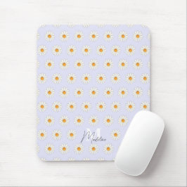 Mousepad Floral Personalizado Daisy - Nome Persona