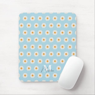 Mousepad Floral Personalizado Daisy - Nome Persona