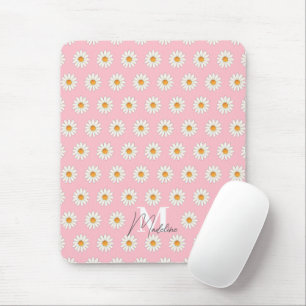 Mousepad Floral Personalizado Daisy - Nome Persona