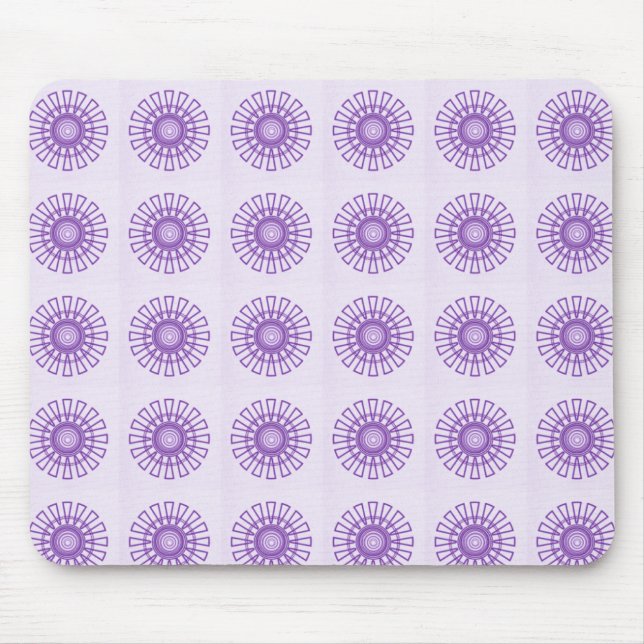 Mousepad Floral Retro, Violeta (Frente)