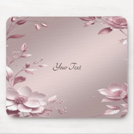 Mousepad Floral Rosa Delicada