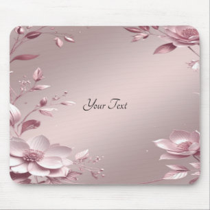 Mousepad Floral Rosa Delicada