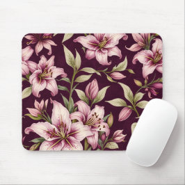 Mousepad Floral Roxo