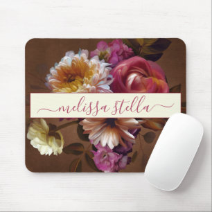 Mousepad Floral Rústico Moderno Ousado Presente Feminino