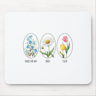 Mousepad Floral Sutil 8647 Flores De Trump Esquece-Me Não D