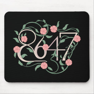 Mousepad Floral Sutil Anti Trump 8647 86 47 Boho