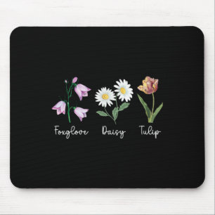 Mousepad Floral Sutil Anti Trump Dedaleira Margarida Tulipa