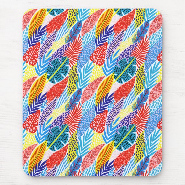 Mousepad Floral Tropical Boho Boho Colorida (Frente)