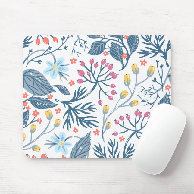 Mousepad Flores (Com mouse)