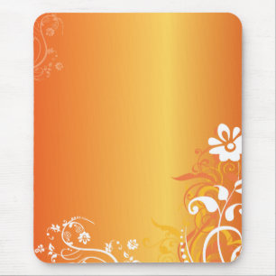 Mousepad Flores alaranjadas
