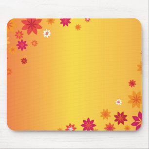 Mousepad Flores alaranjadas