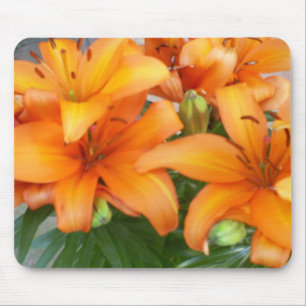 Mousepad Flores alaranjadas do lírio