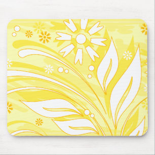Mousepad flores amarelas