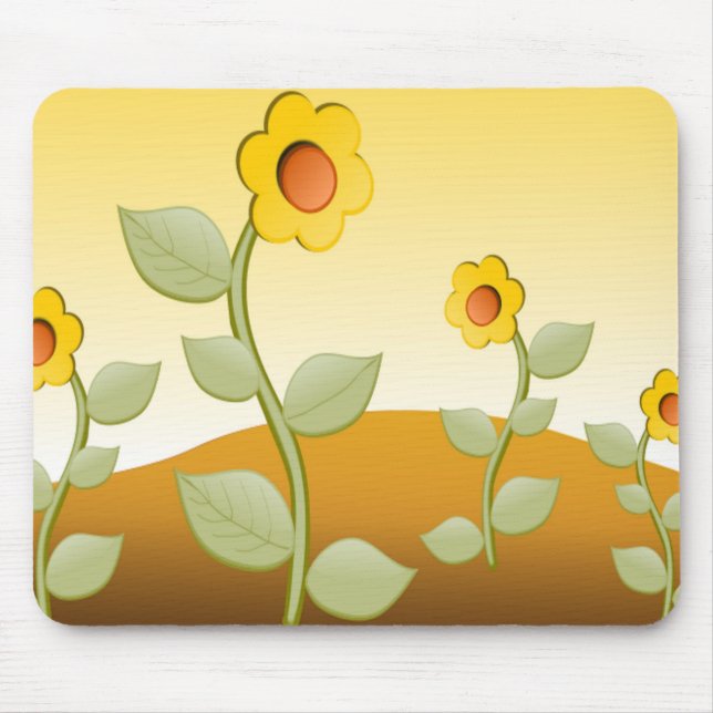MOUSEPAD FLORES AMARELAS (Frente)