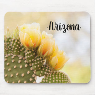Mousepad Flores amarelas de cacto à medida que florescem, A