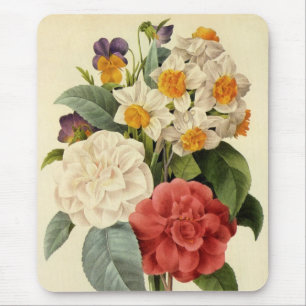 Mousepad Flores Antigas, Camélias e Narcisos, Redoute
