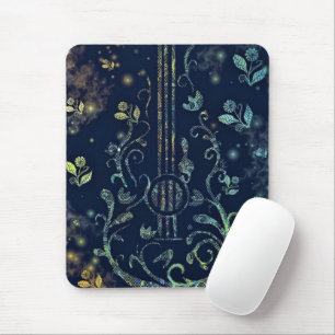 Mousepad Flores - Arte de Violão - Melodia Romântica -