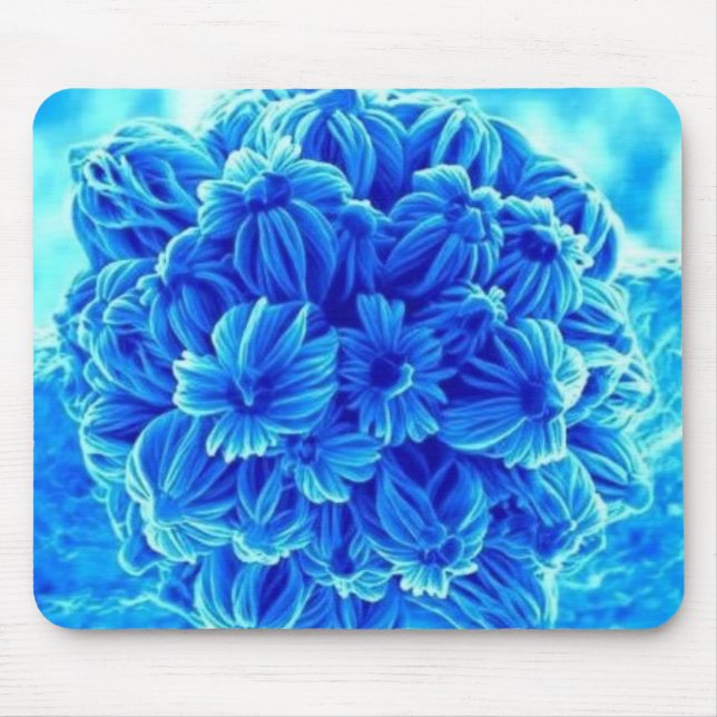 Mousepad Flores azuis (Frente)