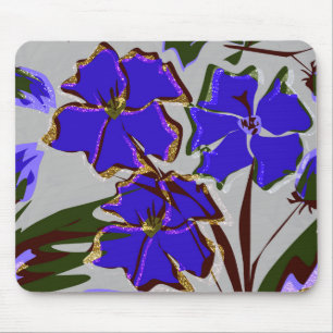 Mousepad Flores Azuis.