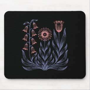 Mousepad Flores Boho Sutis Anti Trump, Voto Kamala Harris