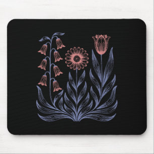 Mousepad Flores Boho Sutis Eleitora Kamala Harris Anti Trum