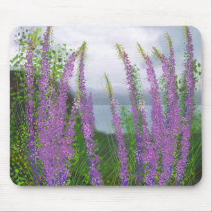 Mousepad Flores bonito De Lupina Pelo Lago