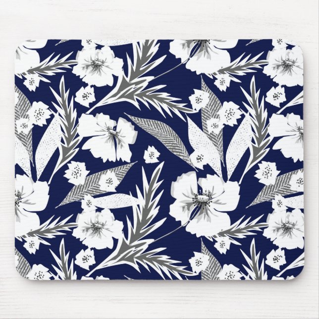 Mousepad Flores brancas (Frente)