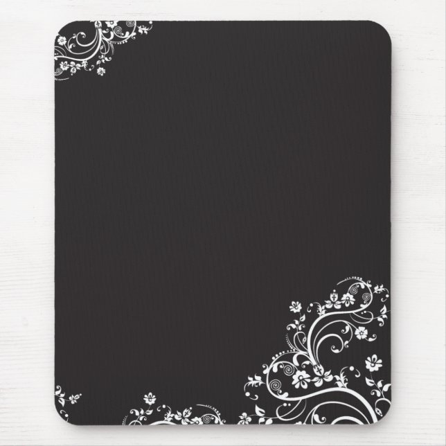 Mousepad Flores brancas (Frente)