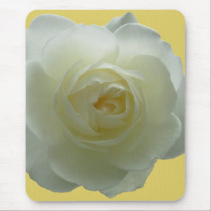 Mousepad Flores Brancas Bocas Brancas Dobras de Decoração R