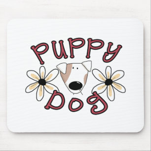 Mousepad Flores Camisetas de Cachorro Pupado e Presentes