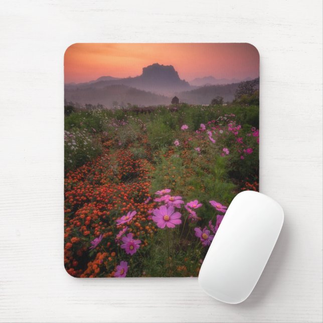 Mousepad Flores | Chiang Dao, Chiang Mai, Tailândia (Com mouse)
