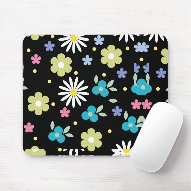 Mousepad Flores Coloridas (Com mouse)