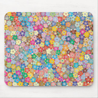 Mousepad flores coloridas brilhantes