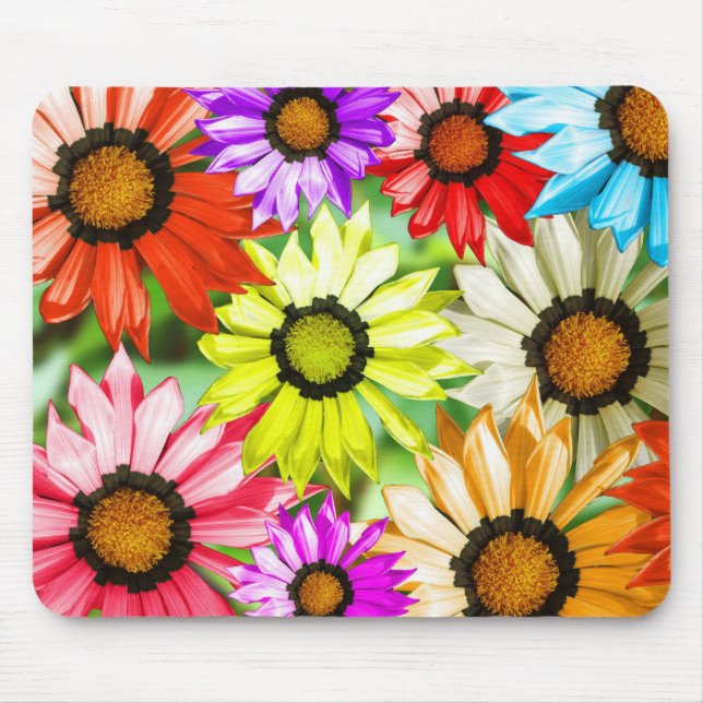 Mousepad Flores coloridas de Gerbera (Frente)