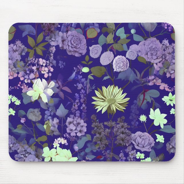 Mousepad Flores com atmosfera elegante e misteriosa (Frente)